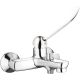 Clinic wall-mounted bathtub faucet with lever