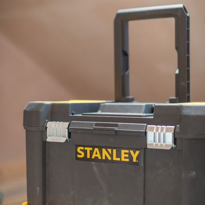 19. Stanley Essential Hard Tool Case Plastic Gray, Yellow