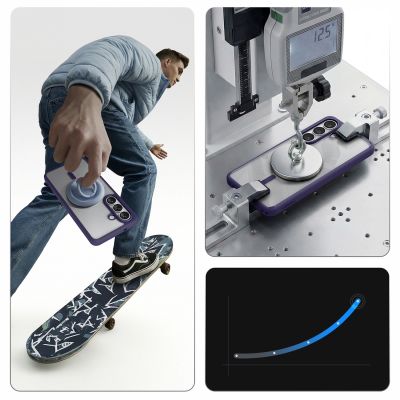 18. Spigen Ultra Hybrid Mag MagSafe Case for Samsung Galaxy S26+ - Clear Navy Blue