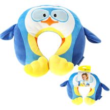 TRAVEL BLUE PUFFY KIDS’ TRAVEL PILLOW PENGUIN