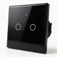 12. QOLTEC LIGHT ON/OFF SWITCH | TOUCH 2-CHANNEL | WI-FI | TIMER | TUYA | BLACK