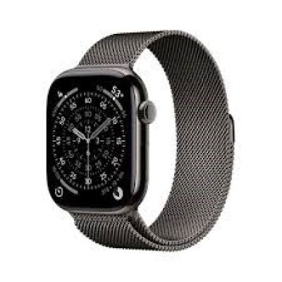Apple Watch Series 11ÂGPS + Cellular 46mmÂSlate Titanium Case with Slate Milanese Loop - S/M