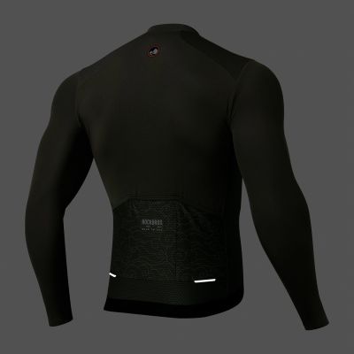 3. Rockbros 15220003004 ROAD TO SKY men's cycling jersey long sleeve L - green