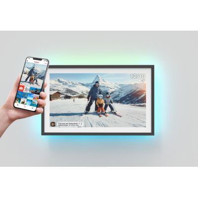 2. Denver PFF-1081 photo frame with FRAMEO with backlight, black