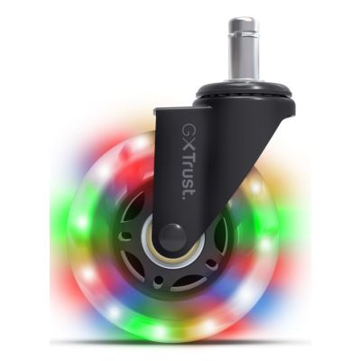 4. TRUST GXT 701 Gel LED Chair Wheels