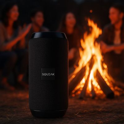 9. SQUEAK JET BLUETOOTH SPEAKER 5.3, 14W, FM RADIO, MICROSD, AUX, USB, USB-C SQ1008