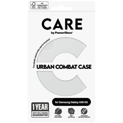 4. CARE by PanzerGlass Flagship Urban Combat Case for Samsung Galaxy A56 5G - Transparent