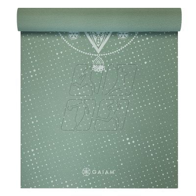 5. Gaiam Celestial Green Yoga Mat 5 MM 64950