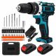 Extralink Tools | Cordless Drill Driver | Blue + 2 Batteries