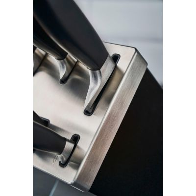 9. ZWILLING Four Star 35145-007-0 Self-Sharpening Knife Set, 7 Pieces, Black