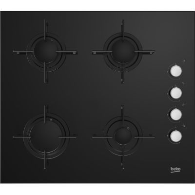 2. Beko HILG64120S gas hob (4 cooking zones; black)