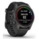 3. Garmin Fenix 7S Pro 42mm Sapphire Solar Gray Titanium DLC Watch with Black Strap
