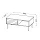 4. CORTINA Coffee Table 100x55x45 black/walnut