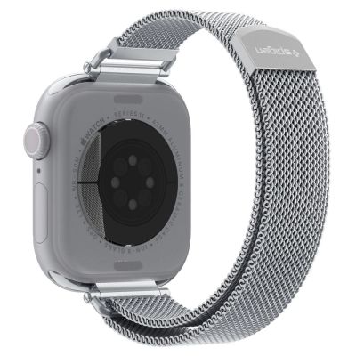 3. Spigen WBM4 Strap for Apple Watch (40 / 41 / 42 mm) - Silver