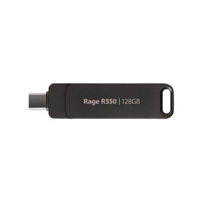 3. Patriot Rage R550 128GB Dual USB A+C, Alu, 100MBs