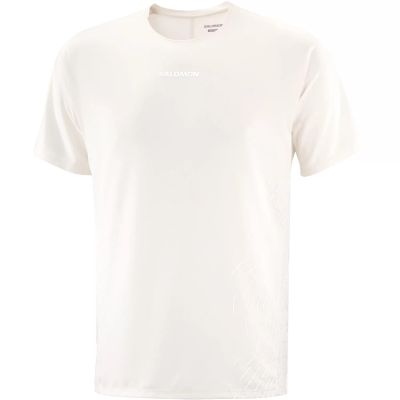 Salomon Sense Aero SS Tee Gfx M LC2700100 White 2XL