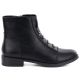 6. Women's black flat ankle boots M.Daszyński SA62-126
