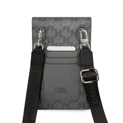 5. Karl Lagerfeld Ikonik Karl Monogram Patch bag - silver
