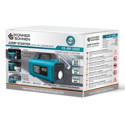 7. Könner & Söhnen KS JSP-2000 Vehicle Jump Starter 2000 A