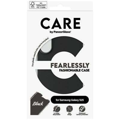 4. CARE by PanzerGlass Fashion Case for Samsung Galaxy S25 - Black