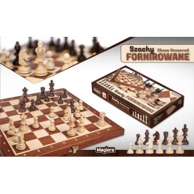 2. MAGIERA RAFAŁ veneered chess 35cm 30261
