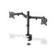 10. DIGITUS DOUBLE DESK MOUNT WITH CLAMP 2XLCD MAX. 32" MAX. LOAD 2X 8KG TILT AND SWIVEL BLACK DA-90400