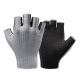 Rockbros Breathable Short Finger Cycling Gloves, Size: XXL - Gray