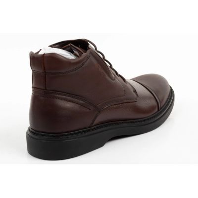 4. Lee Cooper men's shoes elegant brown leather insulated ankle boots