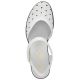 12. Rieker W RKR650 comfortable leather sandals white