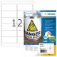 HERMA 9538 self-adhesive labels Rectangle White 480 pcs.