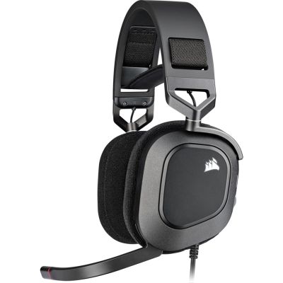 7. Corsair HS80 RGB USB Headset, Wired, Handheld, Gaming, Carbon