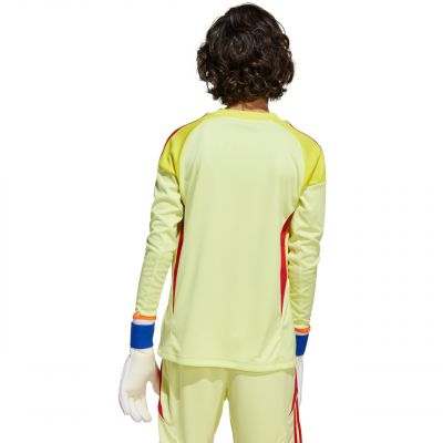 6. adidas Tiro 25 Competition Long Sleeve Kids' Goalkeeper Jersey Yellow and Red KJN2020