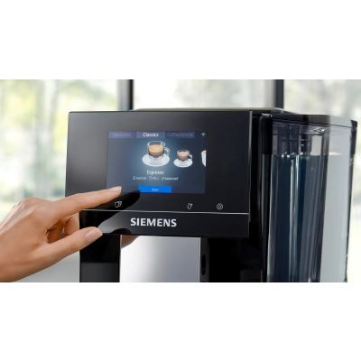 18. Siemens TP713RO9 EQ700 espresso machine (black; 19 bar)
