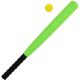 2. JUNIOR BASEBALL BAT 54CM SOFT GREEN