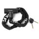 Wozinsky WZR-K2 Keyed Chain Bicycle Lock - Black