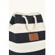 5. Paul&Shark navy blue and ecru unisex fabric bag 26418102-H21 - elegant and practical