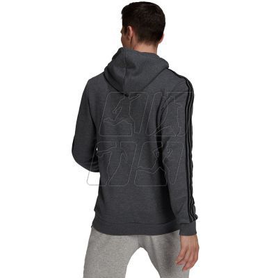 10. Adidas Essentials Fleece 3-Stripes Hoodie M GK9082