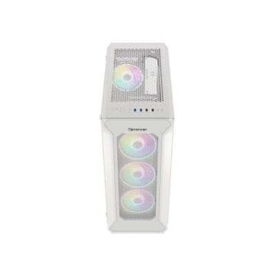 14. GENESIS IRID 505 ARGB WHITE MIDI TOWER CASE NPC-1872
