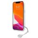 5. Guess GUHCP13SKB4GGR iPhone 13 mini 5.4" Transparent hardcase 4G Gray Strap Charm