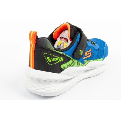 4. Skechers Meteor-Lights LED Children's Sports Shoes for Boys with Velcro
