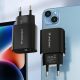 16. Wozinsky WGWCB USB-A USB-C 20W Wall Charger - Black
