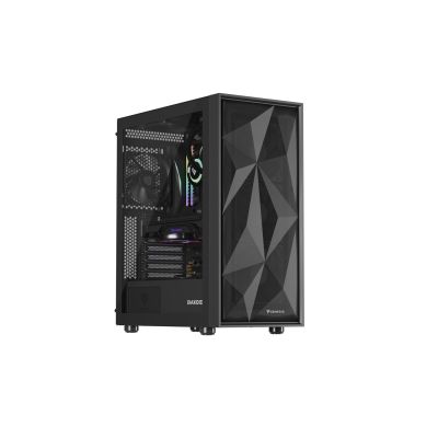 16. NATEC GENESIS DIAXID 605F MIDI TOWER USB-C GAMING CASE WITH WINDOW BLACK