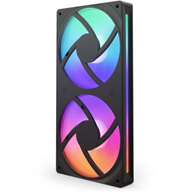 3. NZXT RF-U24HF-B1 computer cooling system Computer Case Fan Black