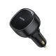 6. Baseus Enjoyment Pro 55W USB-A Car Charger with Retractable Lightning Cable - Black
