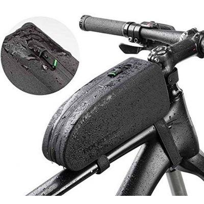 3. Rockbros AS-019-1 Waterproof Bicycle Frame Bag 1.6L - Black