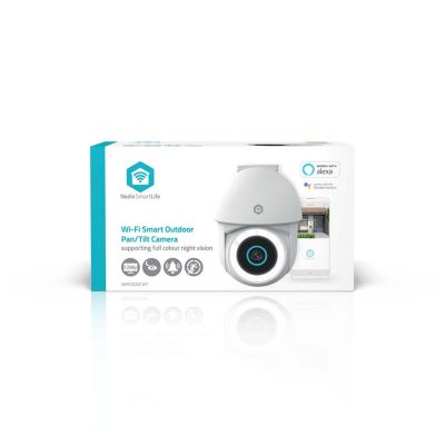 10. Nedis Smartlife Wifi Outdoor Camera, IP65 Motion Sensor, Night Vision, White