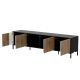 2. MERCI TV cabinet 200x40x54 black/artisan oak