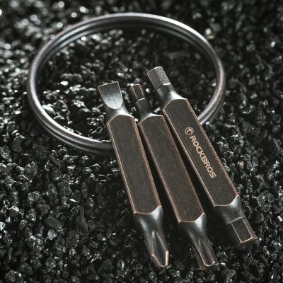 3. Rockbros VK-ARCO3 ROAD TO SKY Multitool 6-in-1 Keychain - Brown