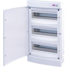 Plastic distribution board PT 36M 3x 12M N+PE IP40 IK07 460x273x68 full door white DIDO