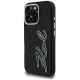 2. Karl Lagerfeld FW Grained Signature Logo Case for iPhone 16 Pro Max - Black